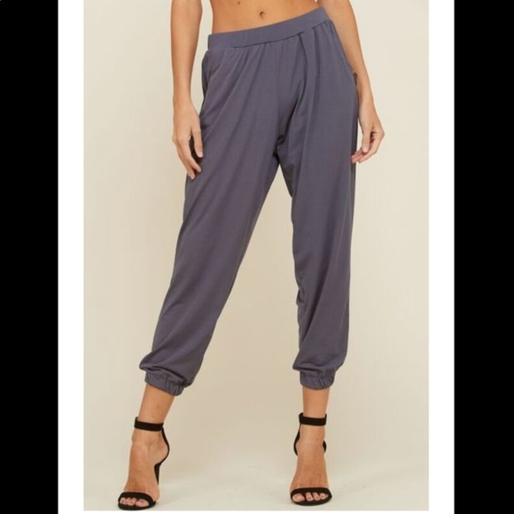 Blue-gray joggers with pockets - Picture 6 of 6